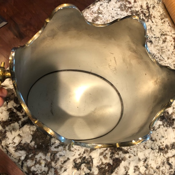 Vintage Solid Brass Wine Ice Bucket - Picture 5 of 15